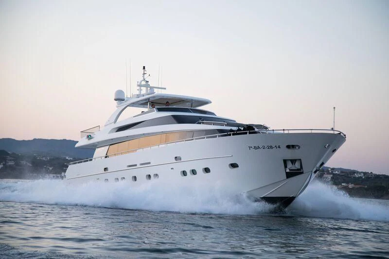 a large white ship aboard KOKORO A Yacht for Sale