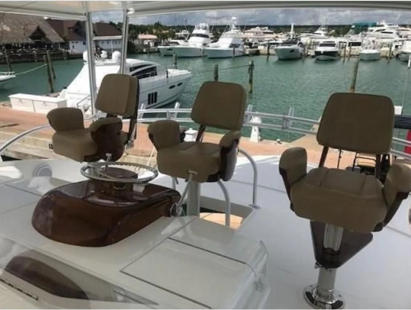 a group of chairs on a boat aboard GALATI  TRADE Yacht for Sale