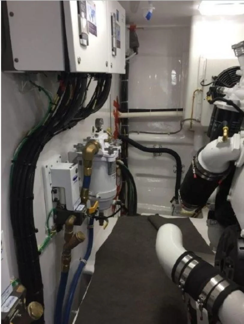 a room with equipment and equipment aboard GALATI  TRADE Yacht for Sale