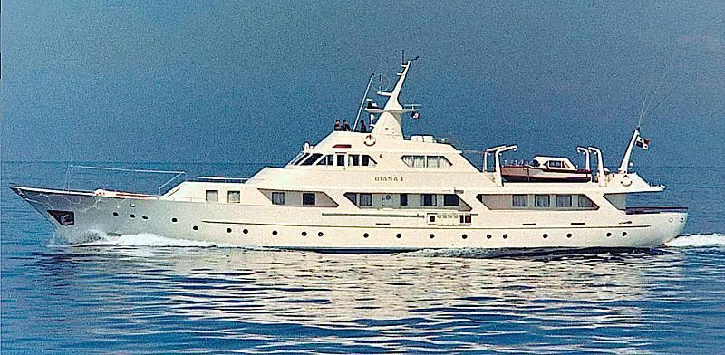 a large white boat aboard LALIBELA Yacht for Sale