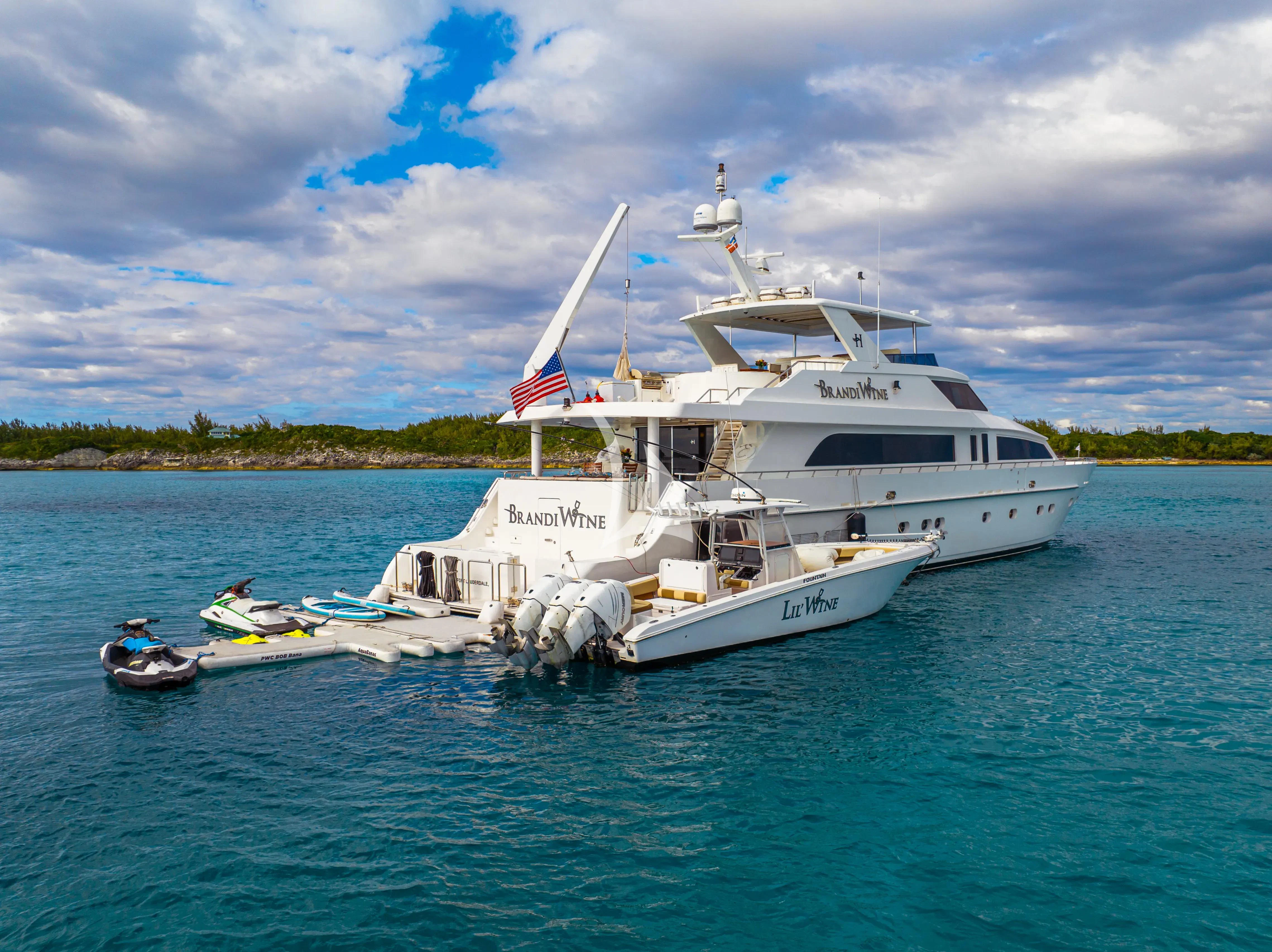 a boat on the water aboard BRANDI WINE Yacht for Charter