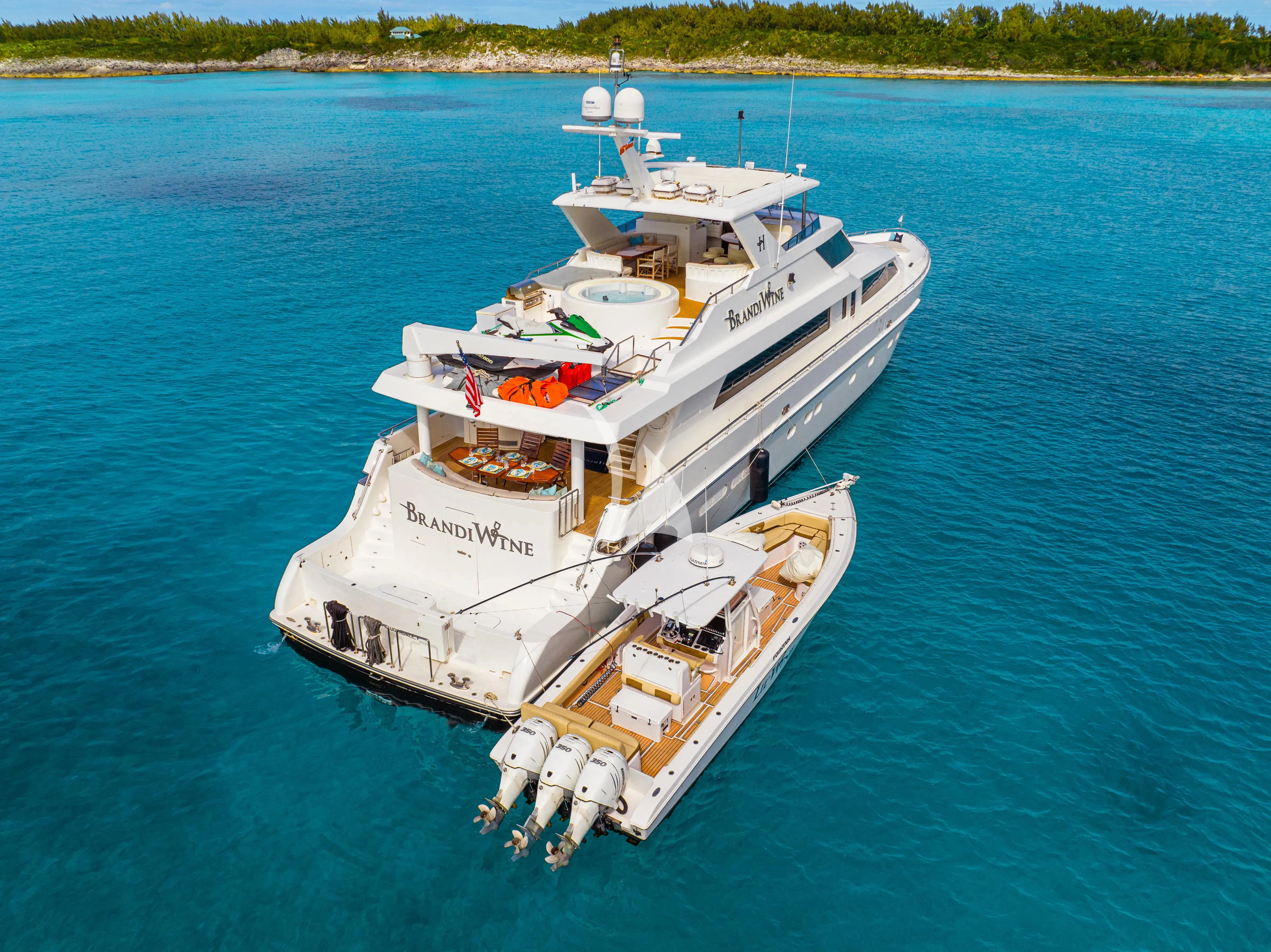 a boat on the water aboard BRANDI WINE Yacht for Charter