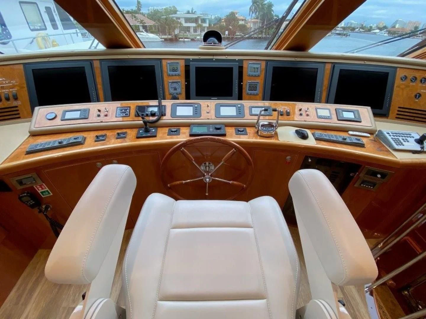 inside of a vehicle aboard BRANDI WINE Yacht for Charter