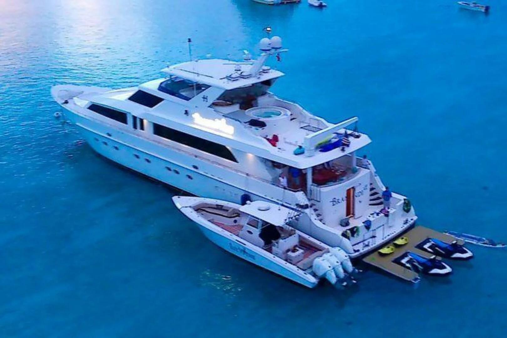 a ship in the water aboard BRANDI WINE Yacht for Charter
