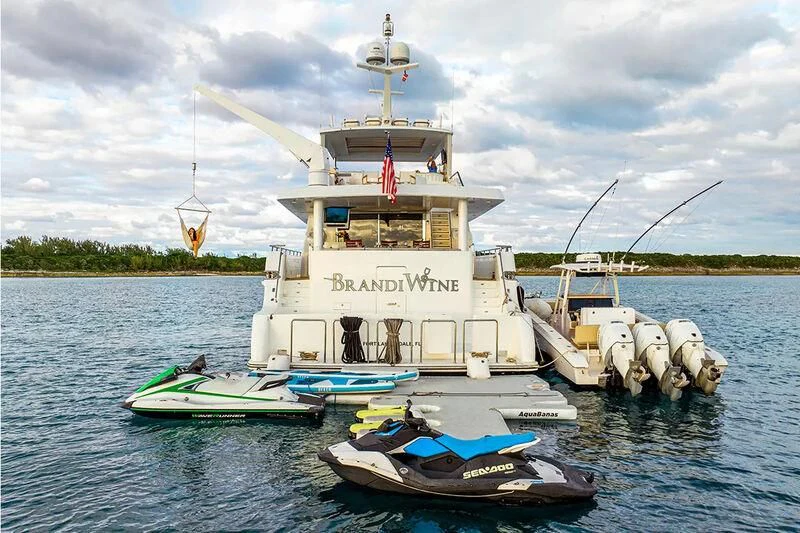 a boat on the water aboard BRANDI WINE Yacht for Charter