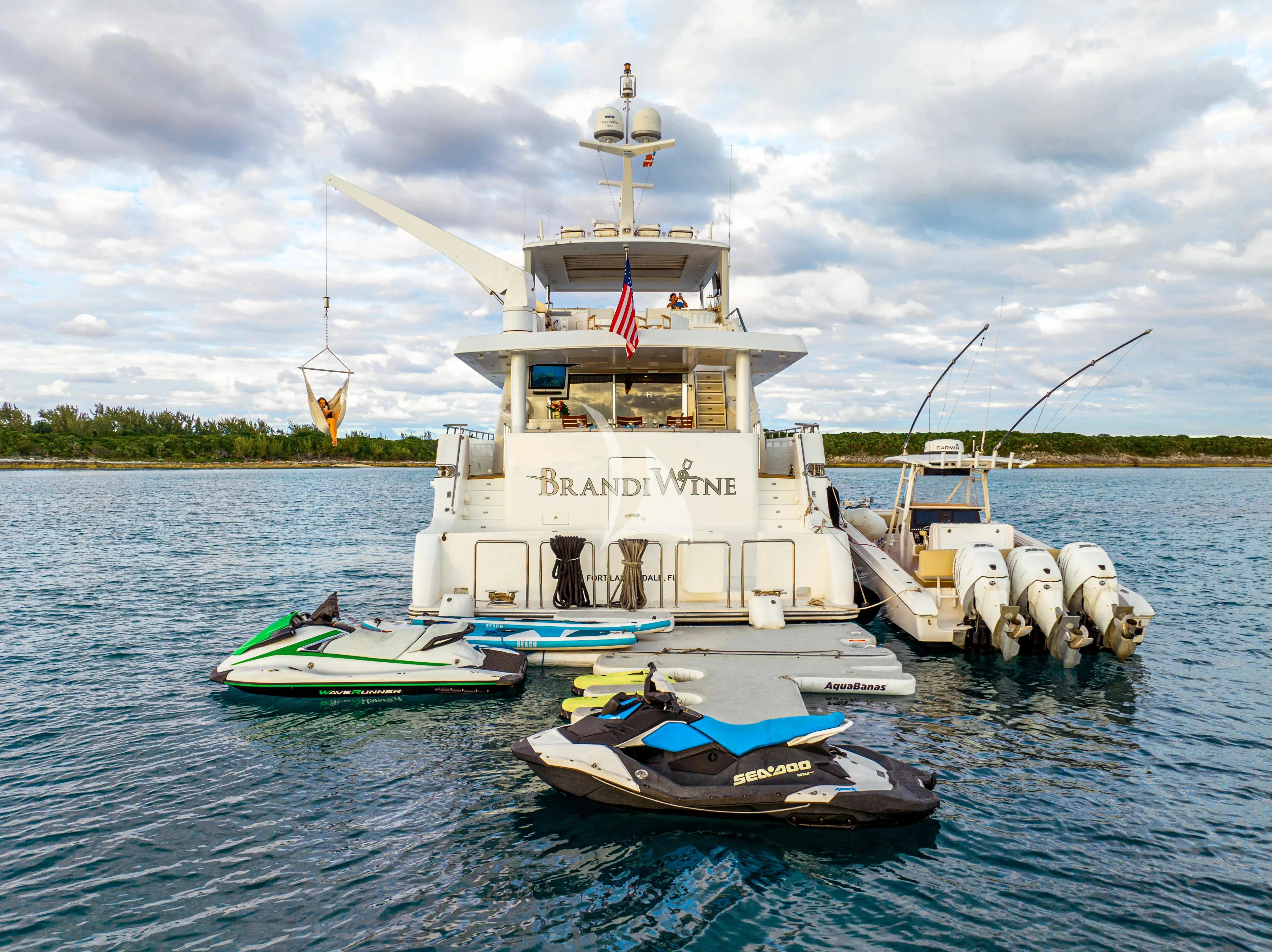 a boat on the water aboard BRANDI WINE Yacht for Charter