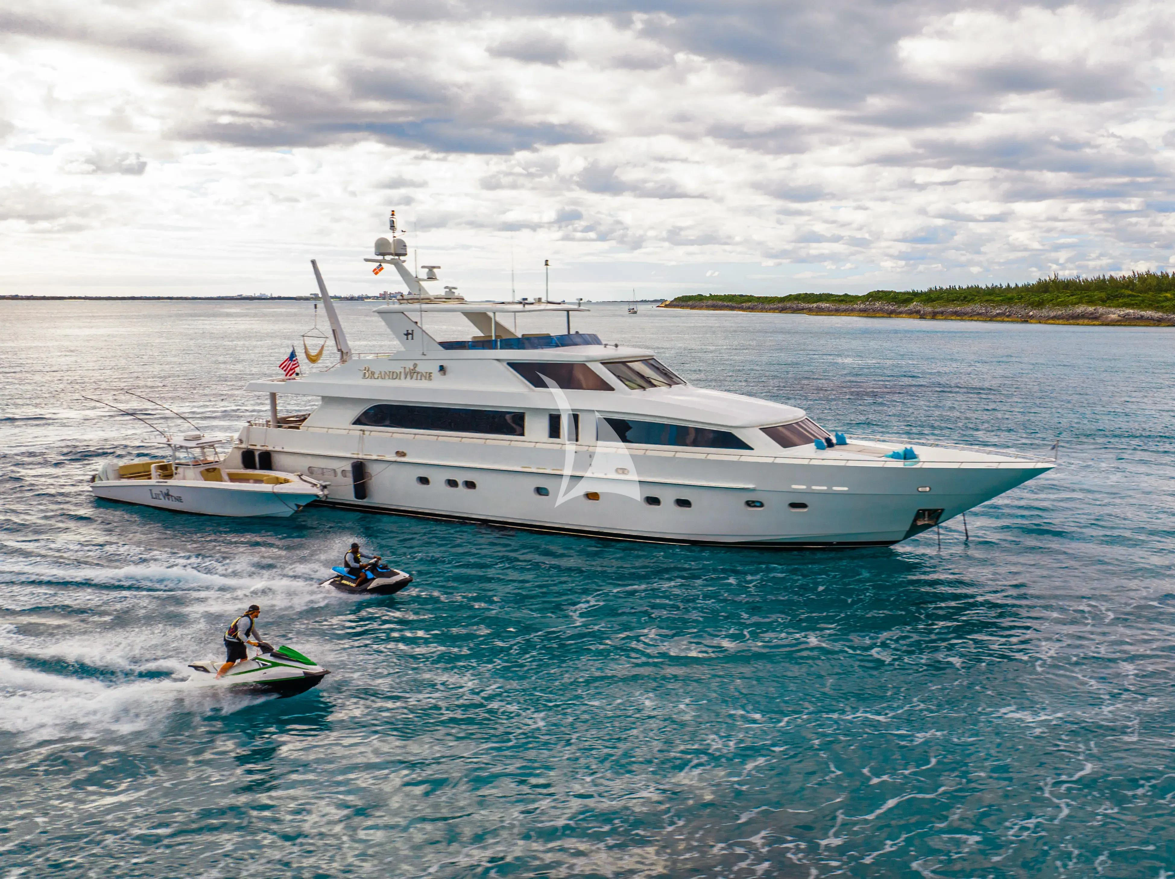 a boat on the water aboard BRANDI WINE Yacht for Charter