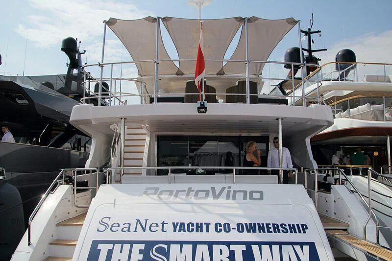 a boat with a group of people on it aboard PORTOVINO Yacht for Sale