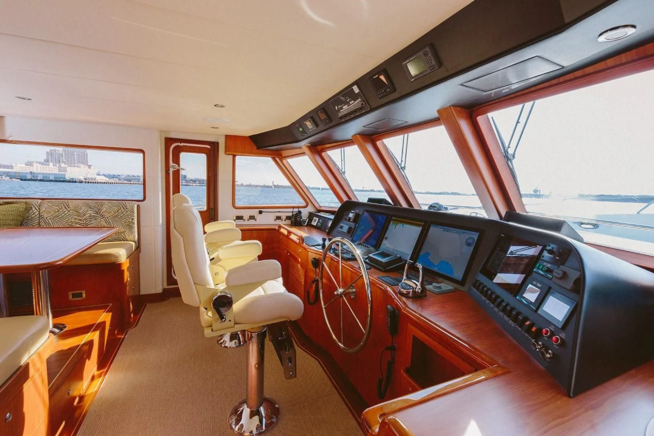 inside of a vehicle aboard 44 NORTH Yacht for Sale