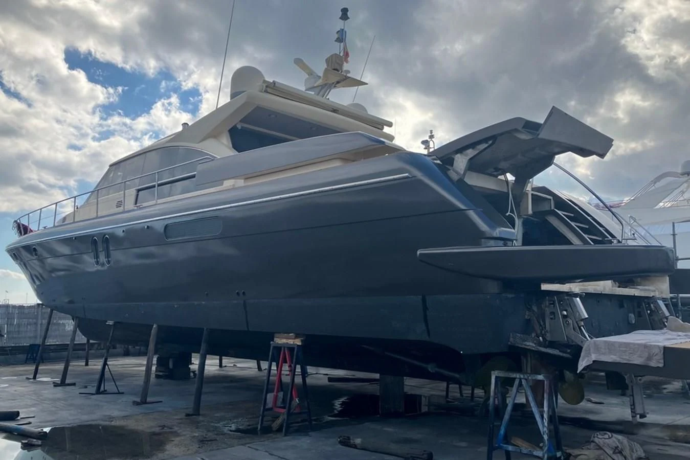 a large space ship aboard VINTAGE Yacht for Sale