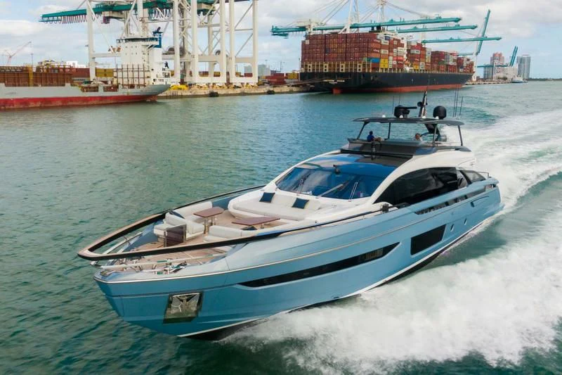 a boat on the water aboard LATITUDE Yacht for Sale