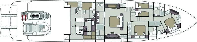 diagram aboard LATITUDE Yacht for Sale