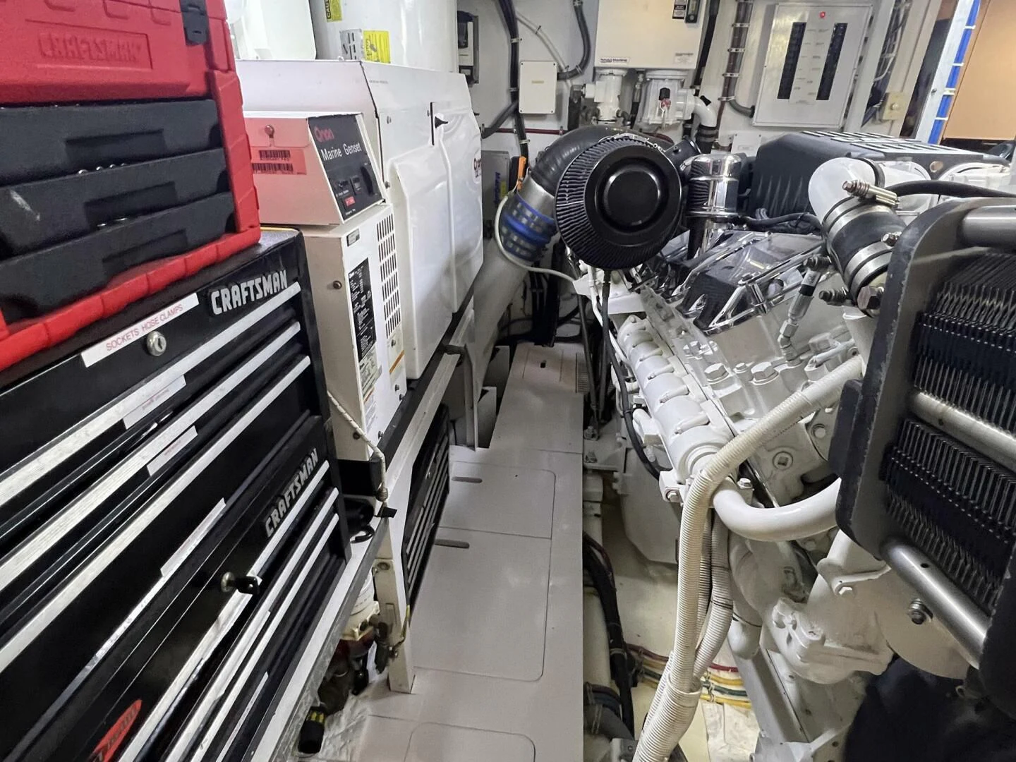 a machine with wires aboard ARETECTE Yacht for Sale