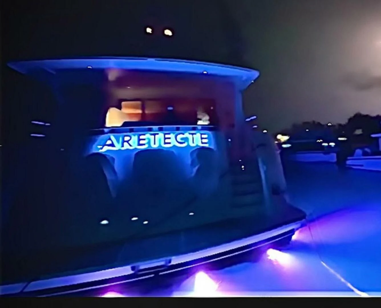 a close-up of a car's windshield aboard ARETECTE Yacht for Sale