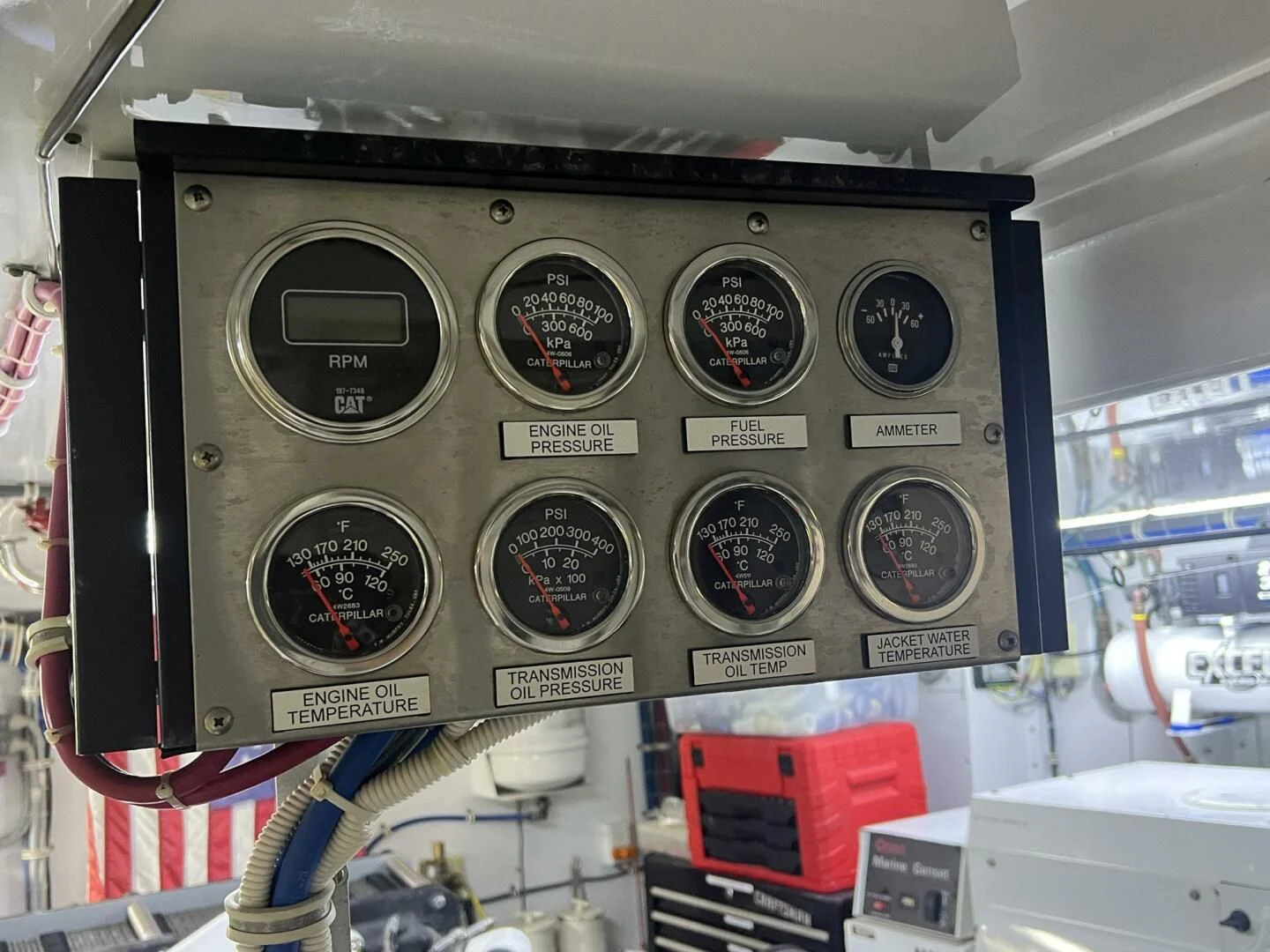 a close-up of a radio aboard ARETECTE Yacht for Sale
