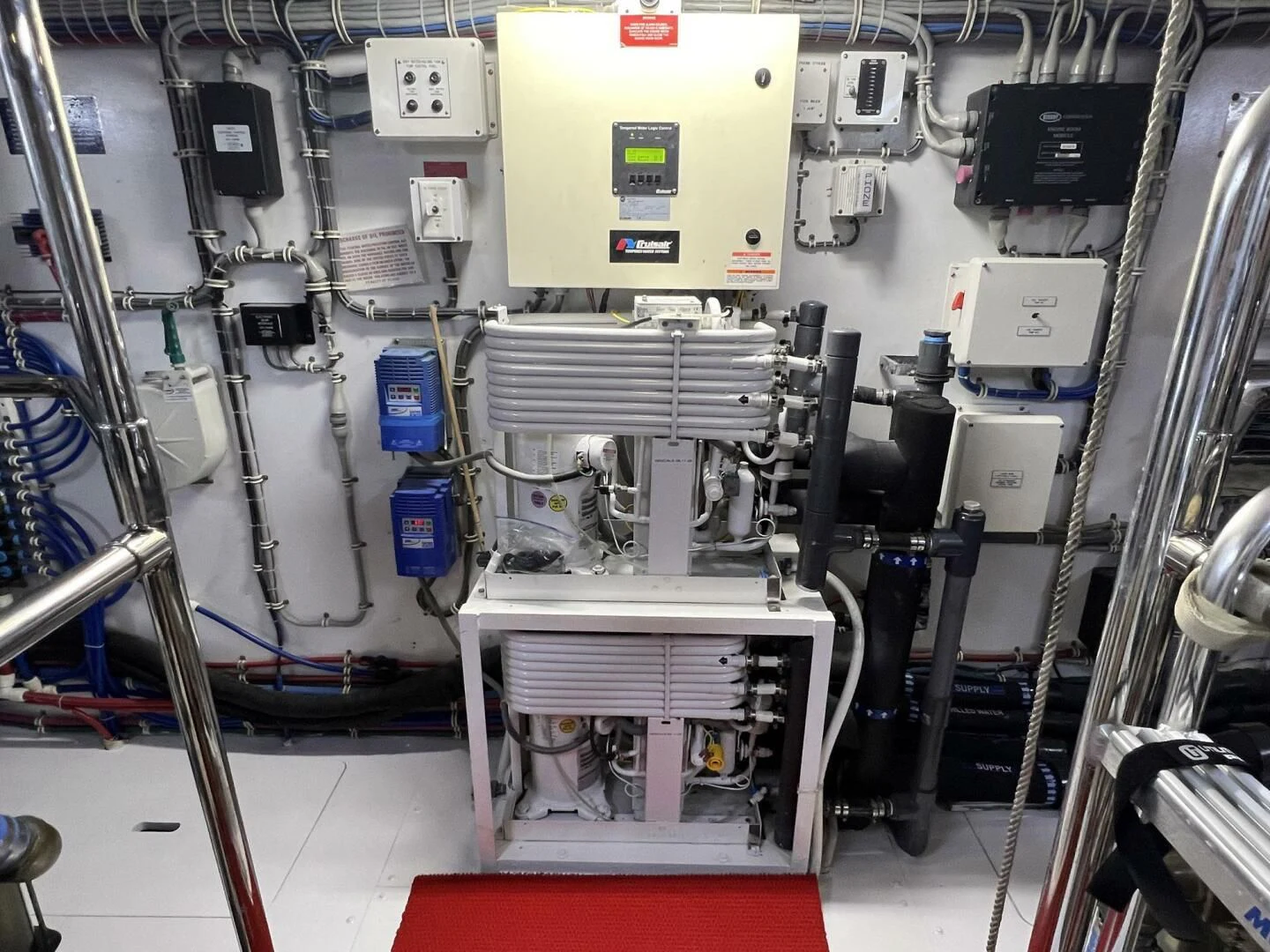 a close-up of a machine aboard ARETECTE Yacht for Sale