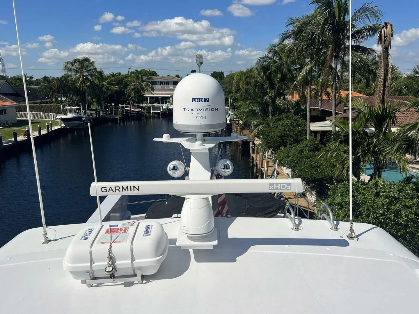 a white boat on the water aboard ARETECTE Yacht for Sale