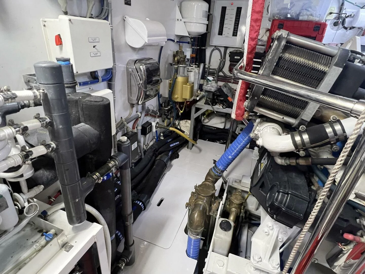 a close-up of a machine aboard ARETECTE Yacht for Sale
