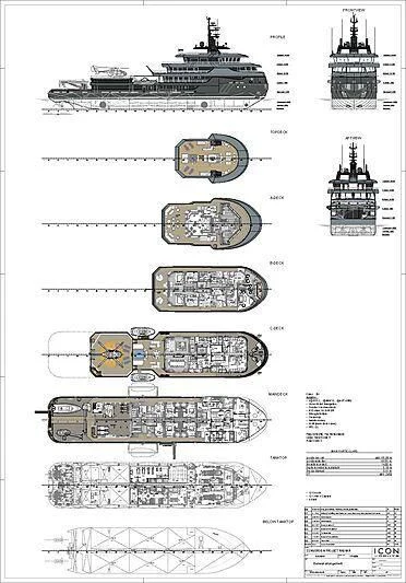 diagram aboard Q Yacht for Sale