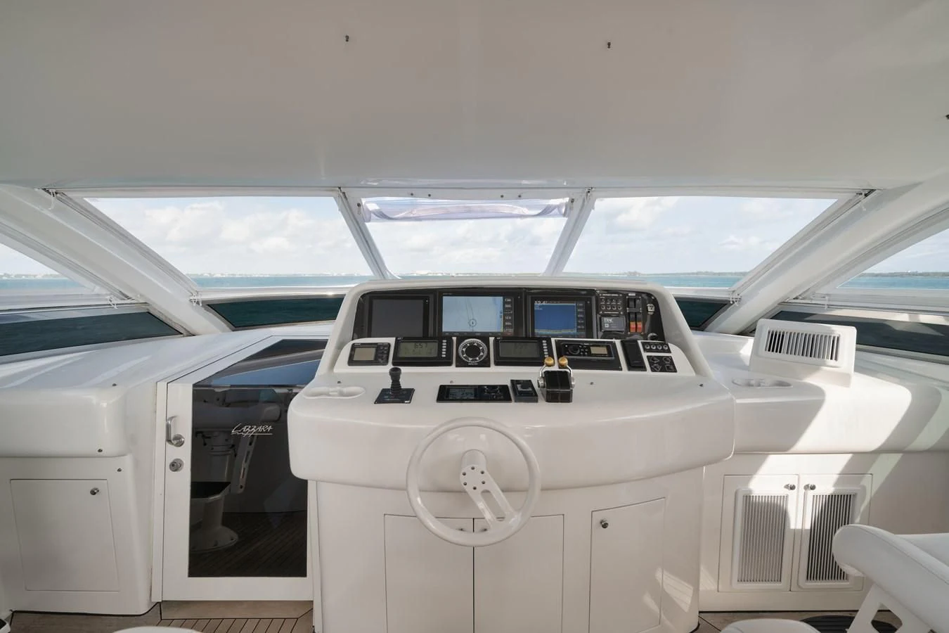 the inside of a car aboard LADY KRISTINA Yacht for Sale