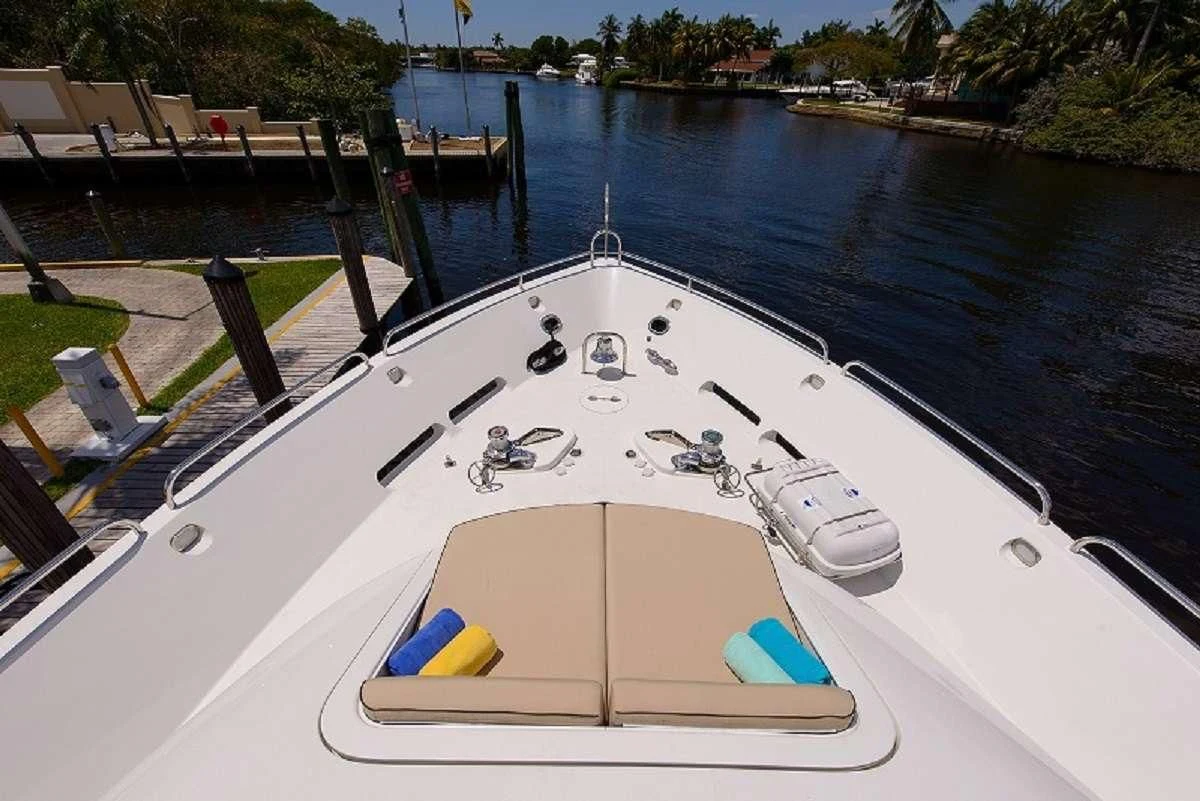 a boat on the water aboard LADY KRISTINA Yacht for Sale