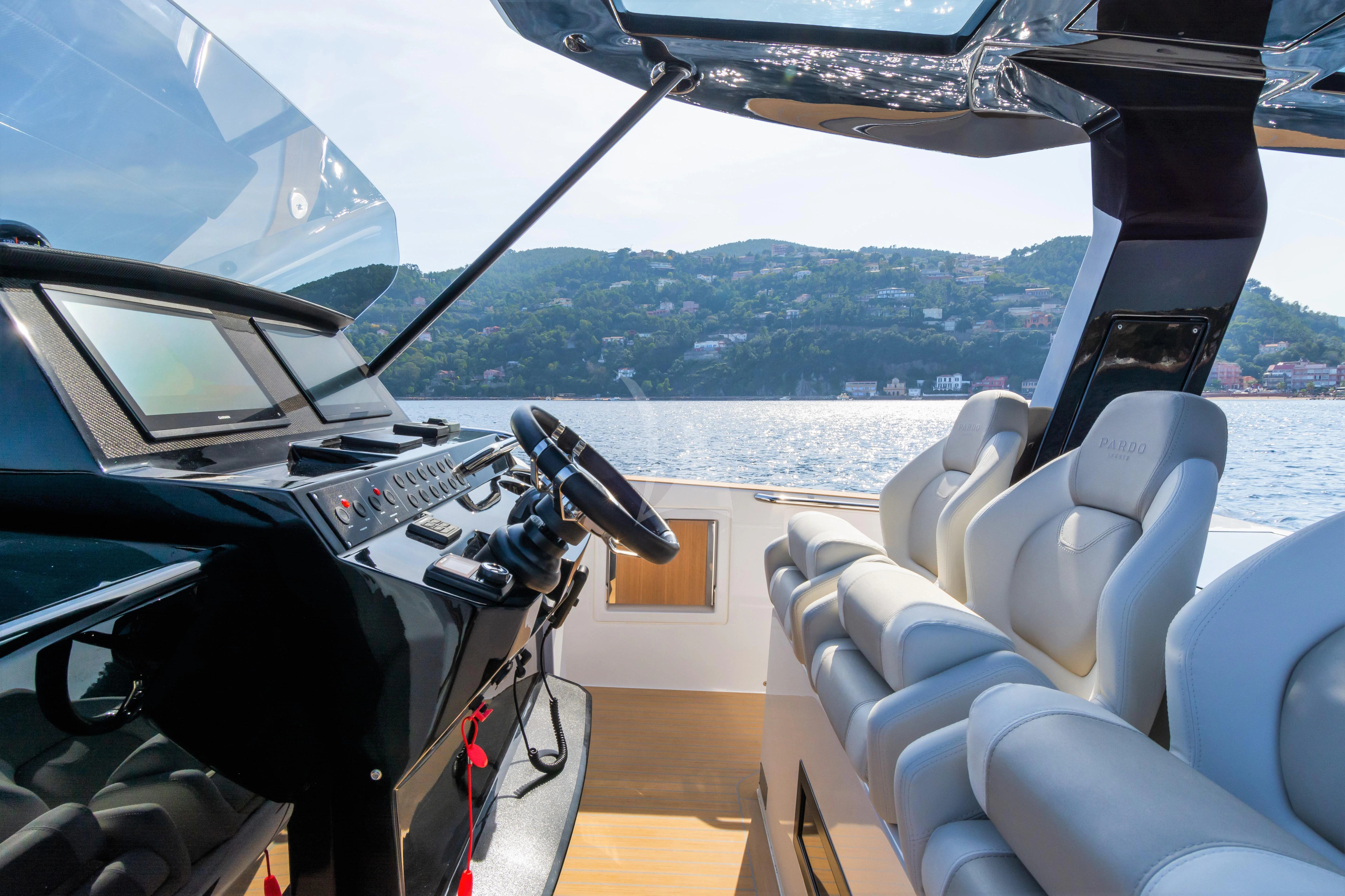 inside of a boat aboard FLEUR Yacht for Charter