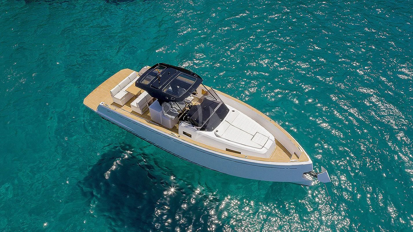 a boat in the water aboard FLEUR Yacht for Charter