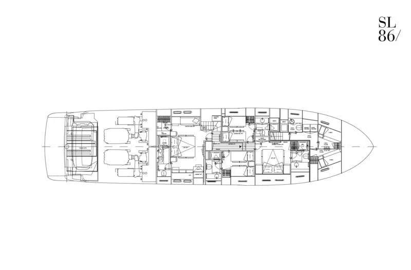 diagram aboard TAIJI Yacht for Sale