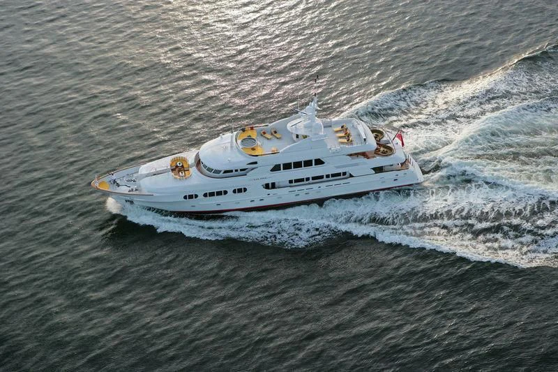 a boat on the water aboard SORCHA Yacht for Sale
