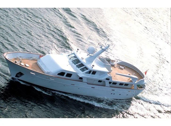 a boat on the water aboard HAIMA Yacht for Sale