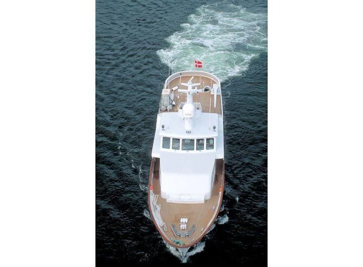 a ship in the water aboard HAIMA Yacht for Sale