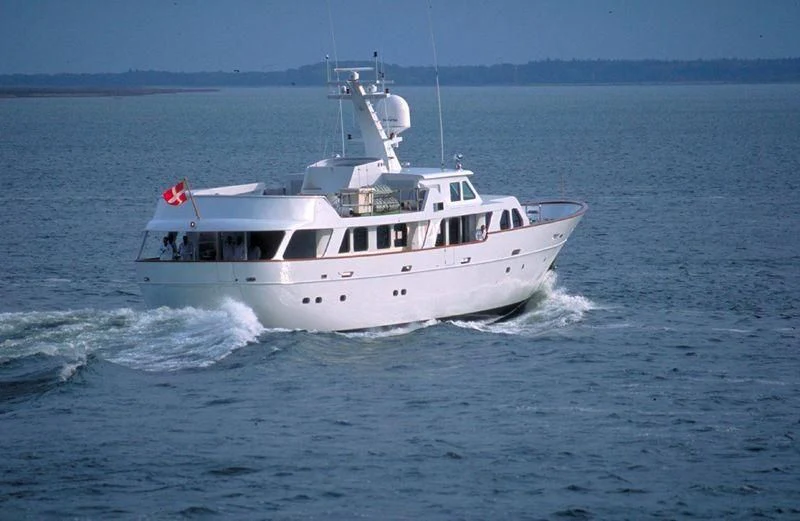 a boat on the water aboard HAIMA Yacht for Sale