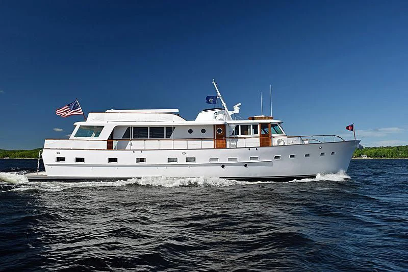 a boat on the water aboard AURORE Yacht for Sale