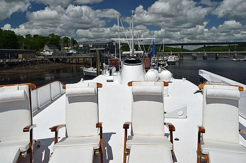 a boat on the water aboard AURORE Yacht for Sale