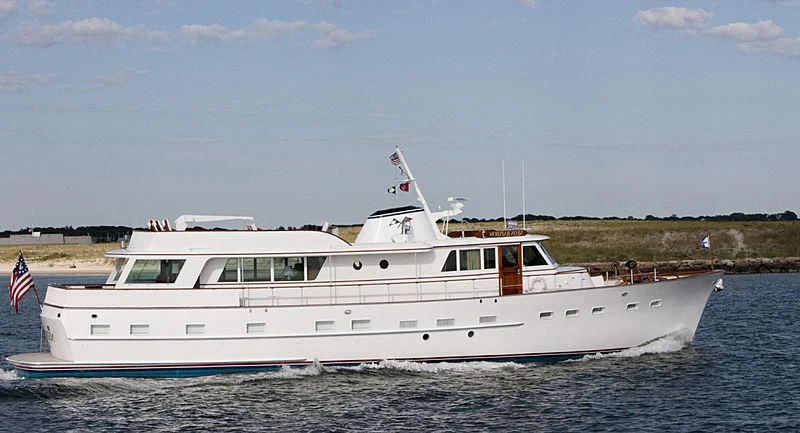 a boat on the water aboard AURORE Yacht for Sale