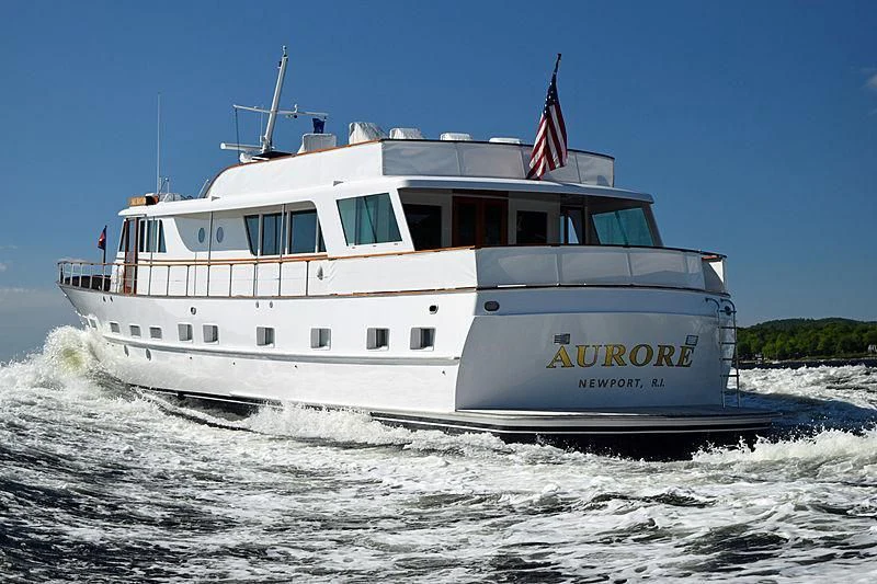a boat on the water aboard AURORE Yacht for Sale