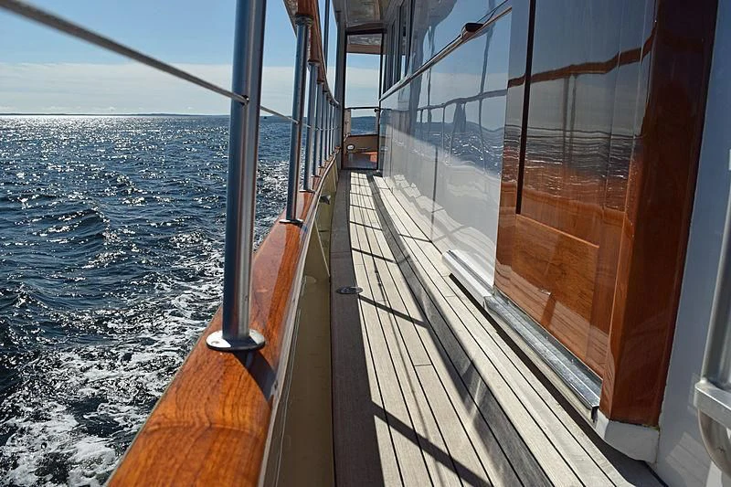 a boat on the water aboard AURORE Yacht for Sale