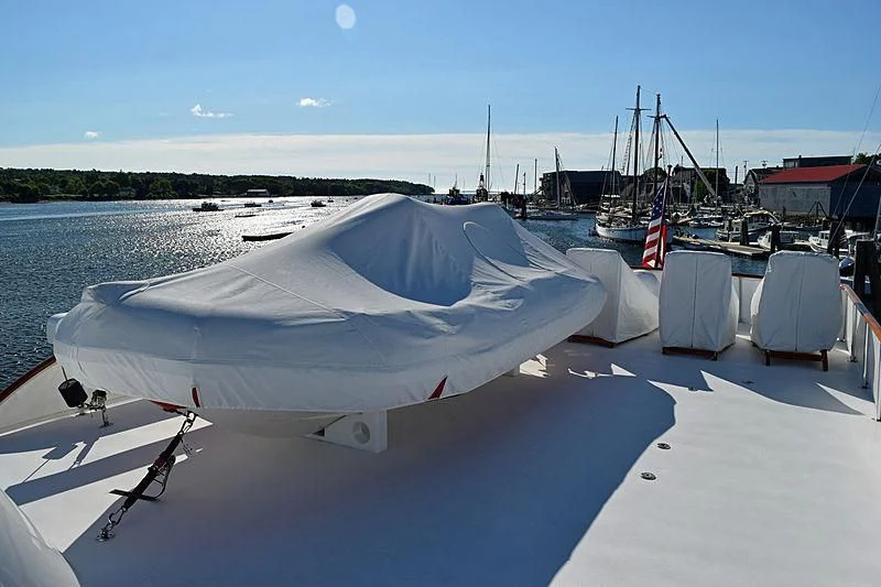 a boat on the water aboard AURORE Yacht for Sale