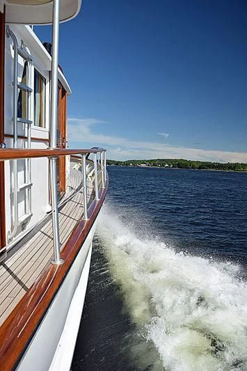 a boat on the water aboard AURORE Yacht for Sale