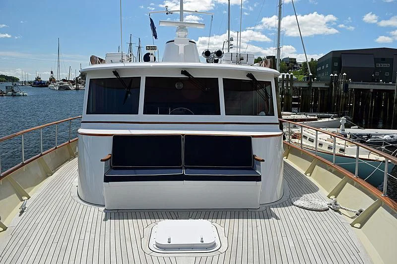 a boat on a deck aboard AURORE Yacht for Sale
