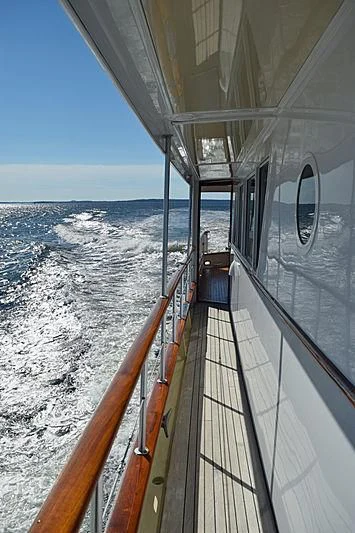a boat on the water aboard AURORE Yacht for Sale
