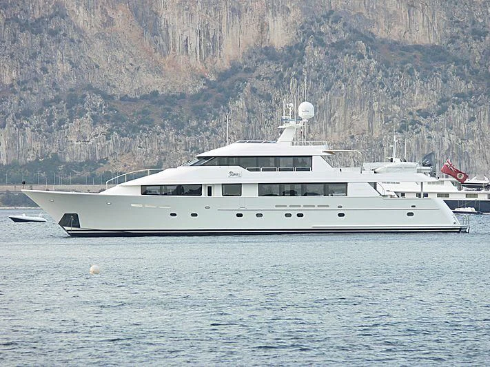 a boat in the water aboard ELYSIAN Yacht for Sale