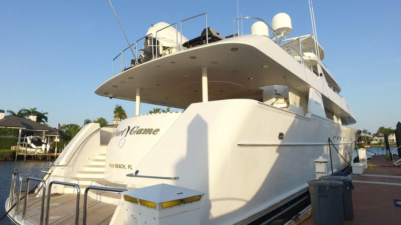 a large white boat aboard ELYSIAN Yacht for Sale