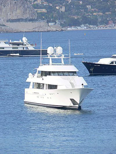 a boat in the water aboard ELYSIAN Yacht for Sale