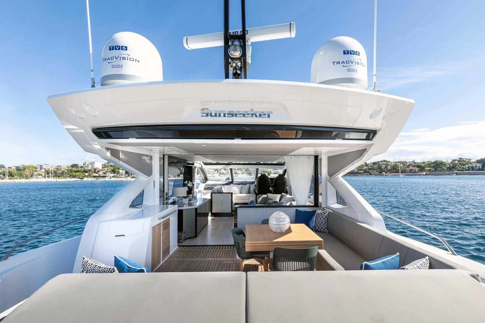 a boat on the water aboard H Yacht for Sale