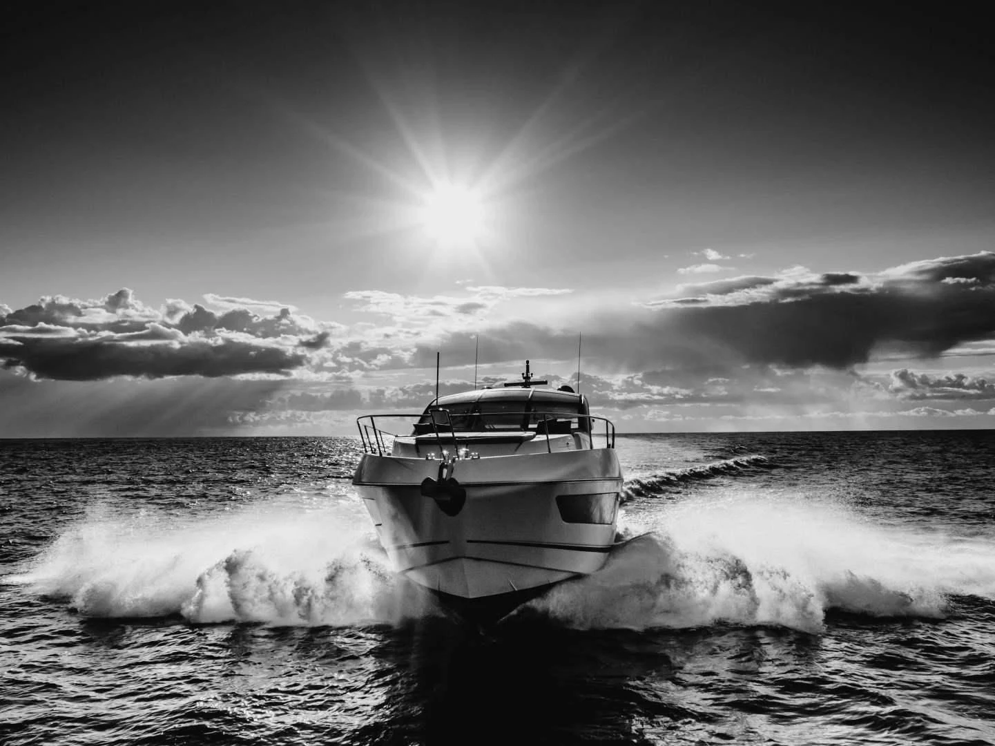 a boat in the water aboard H Yacht for Sale