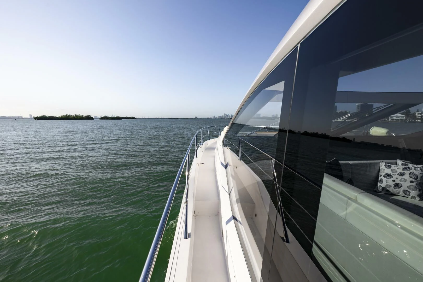 a boat on the water aboard H Yacht for Sale