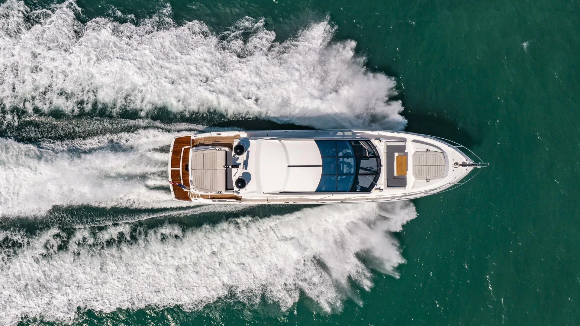 a high angle view of a boat aboard H Yacht for Sale