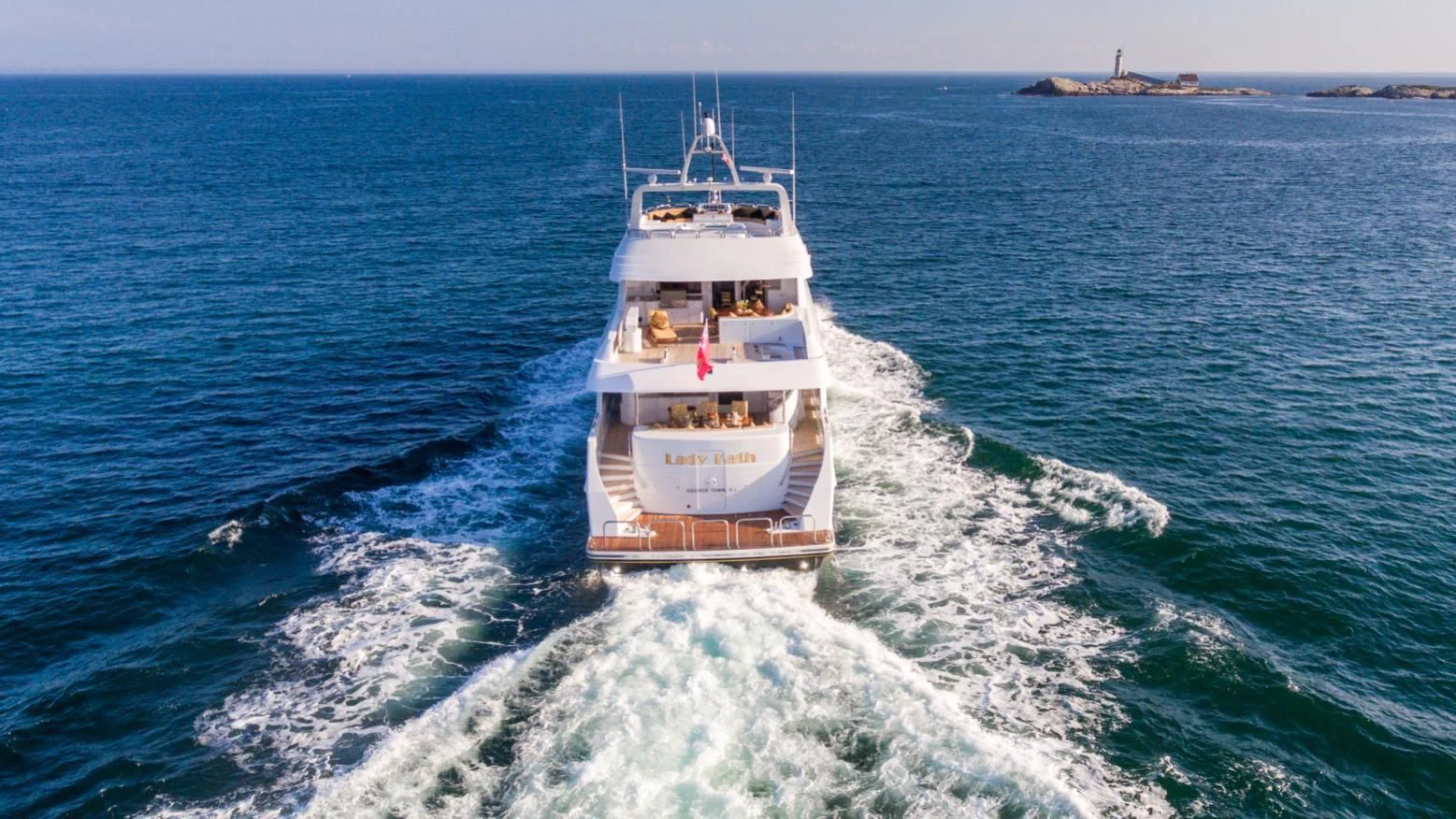 a boat on the water aboard SHOGUN Yacht for Sale