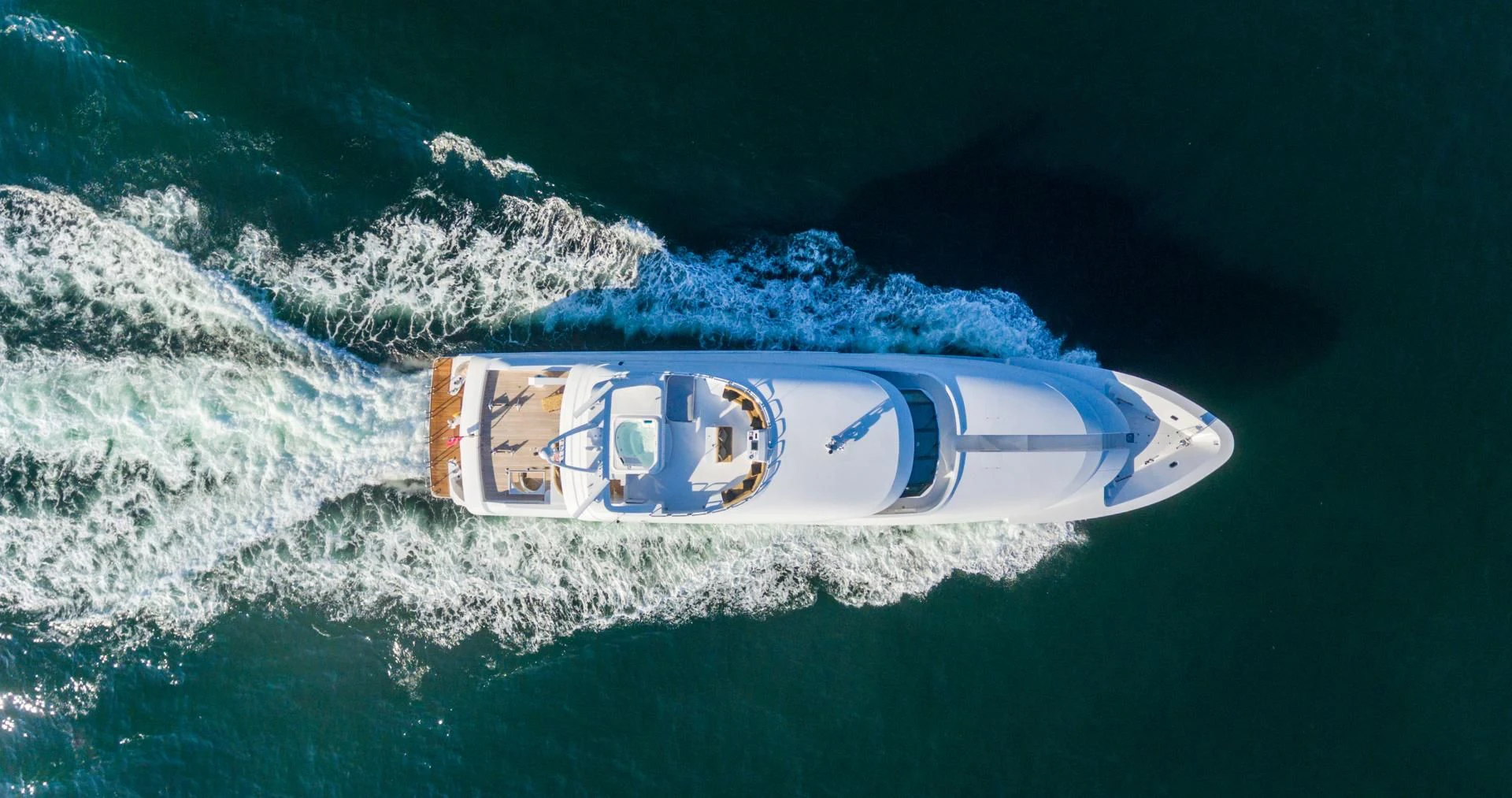 a small ship in the water aboard SHOGUN Yacht for Sale